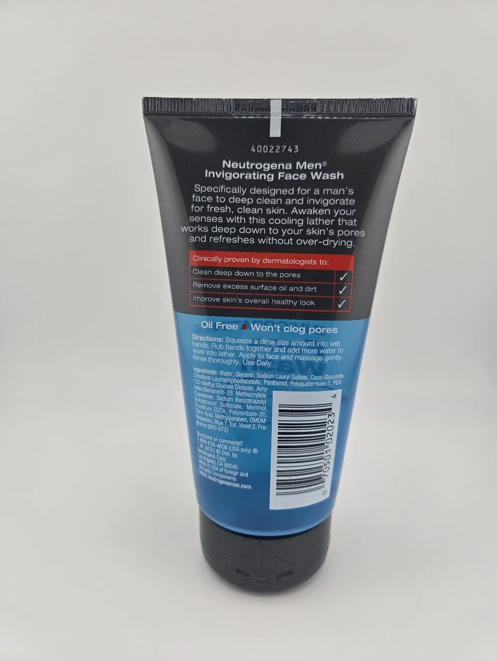 Neutrogena Men Invigorating Face Wash Deep 5.1oz
